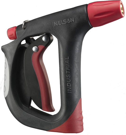 Nelson High Temperature and Pressure Rated Front Trigger Industrial Adjustable Pattern Spray Nozzle, Brass, Model 50502
