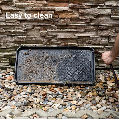 Large Multi-Purpose Boot Tray, Water-Resistant Shoe Mat for Mudroom, Garage, Patio or Indoor Entryway, Heavy-Duty Drip Tray for Boots, Pet Feeding, Plants and Everyday Home Use