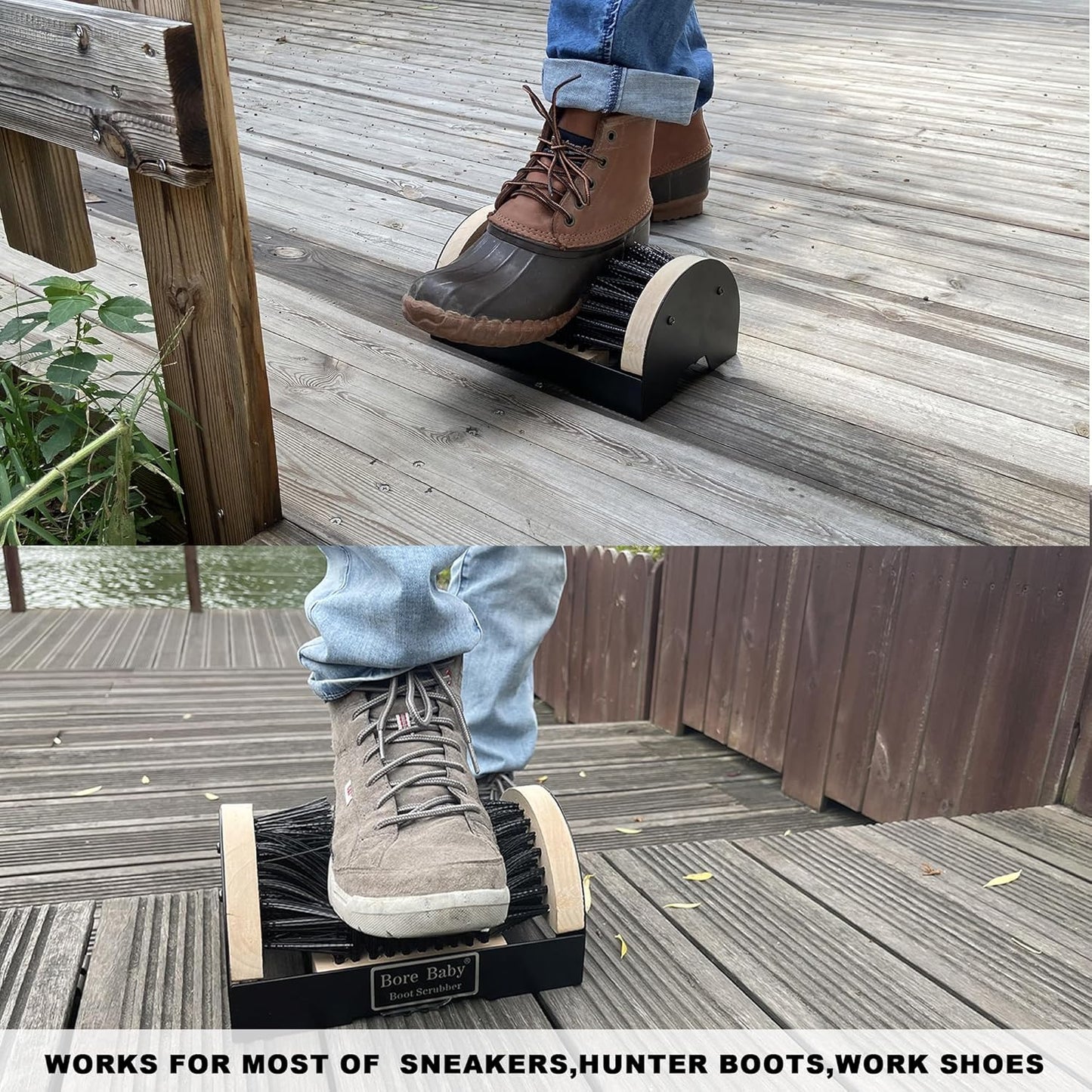 Boot Scrubber - Outdoor Heavy Duty Boot Scraper Brush & Shoe Mud Cleaner