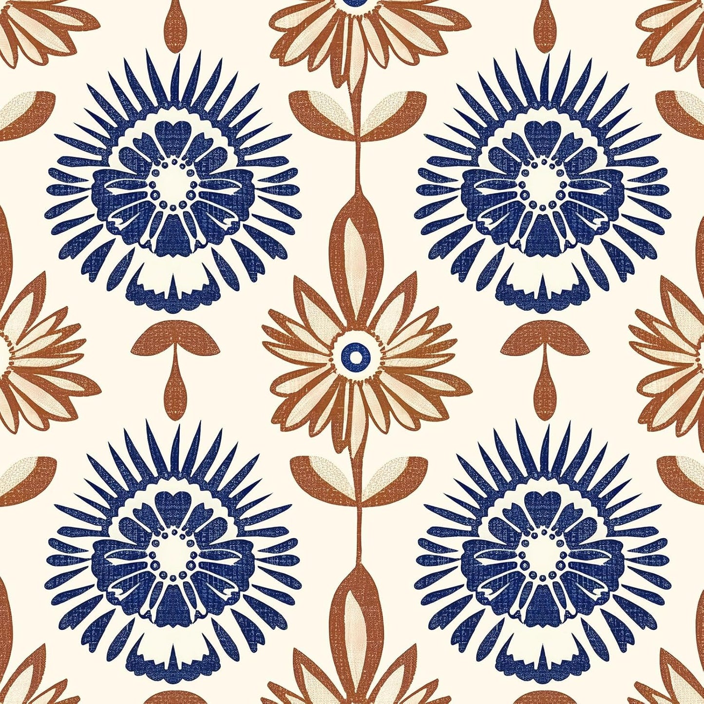 BOKEBEVE Leaves Contact Paper Floral Wallpaper Stick and Peel Boho Damask Wall Paper for Liner Drawer Cabinet Backsplash Renter Friendly Waterproof 17.5 x 118In
