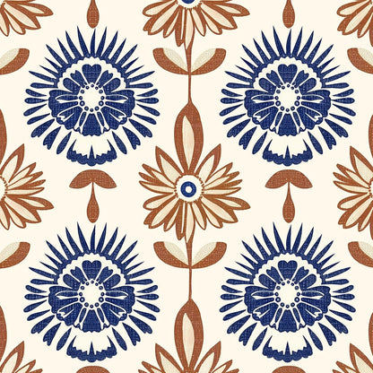 BOKEBEVE Leaves Contact Paper Floral Wallpaper Stick and Peel Boho Damask Wall Paper for Liner Drawer Cabinet Backsplash Renter Friendly Waterproof 17.5 x 118In