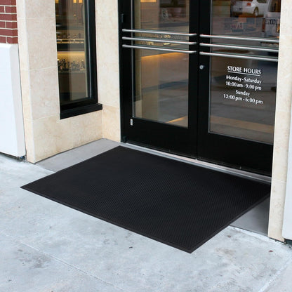 Guardian Easy Step Scraper 2X3 (23in x 35in) Indoor/Outdoor, Heavy-Duty, Solid Rubber Floor Mat,Black
