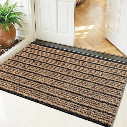 Outdoor Front Door Mat 32" x 48", Dirt Trapping Outside Entrance Rug, Non Slip Shoe Scraper, Heavy Duty Commercial Rug for Patio, Garage, Traffic Area, Office, Roll Packing