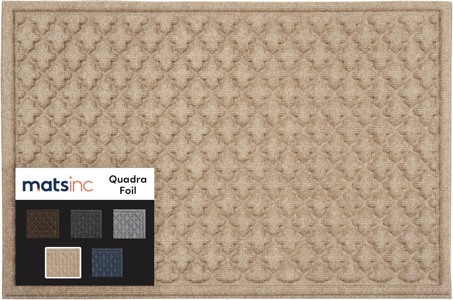 Artisan Entry Indoor Mats for Entryway, Durable & Easy to Clean Tray for Boots, Anti-Slip & Water-Resistant for Front Room, Made in The USA, 15" x 36", Blue, by Mats Inc.