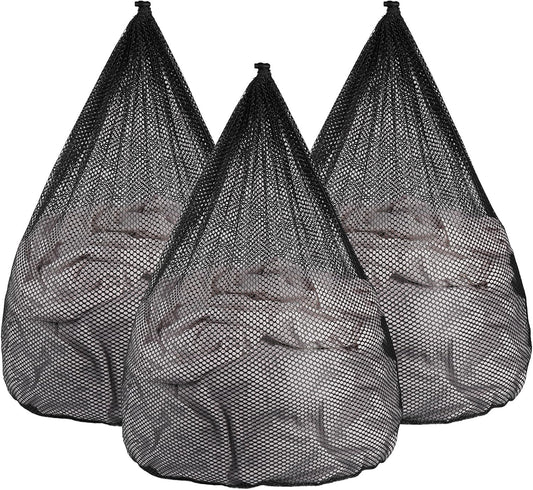 3 Pack XXL Mesh Laundry Bags for Delicates, Extra Large Laundry Wash Bags for Clothes,Bed Linen,Toys with Drawstring Closure Sturdy(3 XXLarge 28 x 26 Inches)