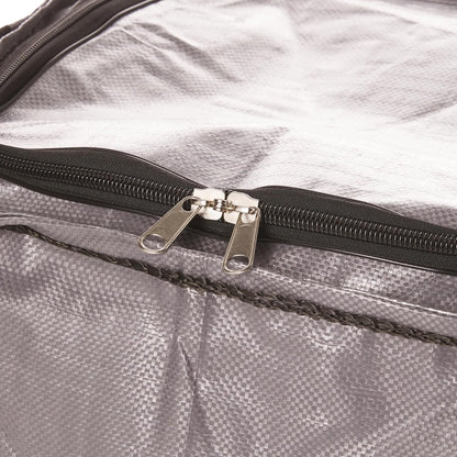 DURASACK XL 48-Gallon Zipper Top Heavy Duty Storage Tote Bags, Black | Rugged Woven Polypropylene Moving Bag, Reusable Self-Standing Design, Holds up to 500 Pounds