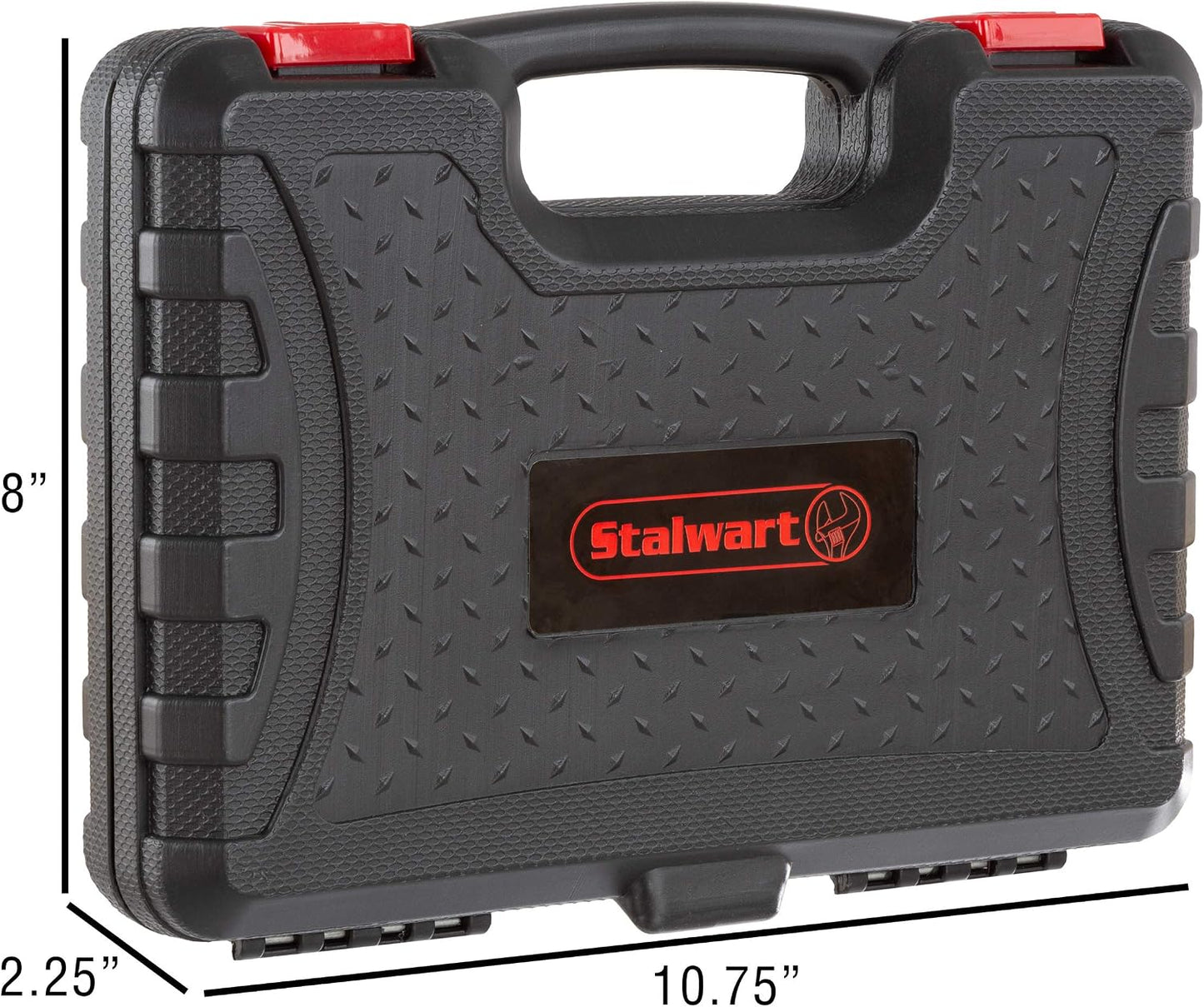 Tool Kit - 102 Heat-Treated Pieces with Carrying Case - Essential Steel Hand Tool and Basic Repair Set for Apartments, Dorm, Homeowners by Stalwart