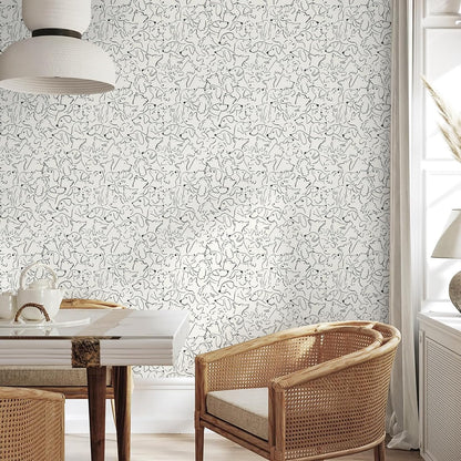 Heroad Boho Peel and Stick Wallpaper Beige Renter Friendly Wall Paper Peel and Stick Modern Contact Paper Neutral Geometric Wallpaper for Bedroom Bathroom Cabinets Decor Vinyl Waterproof 17.3"x78.7"
