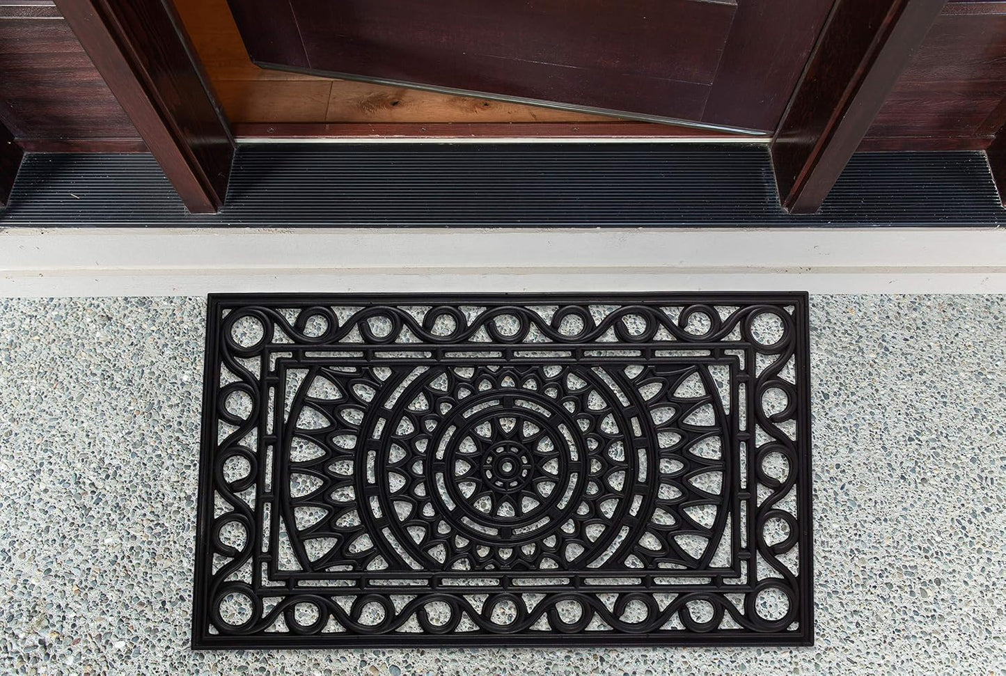 DII Rubber Doormats Collection All Weather, 18x30, Knobby