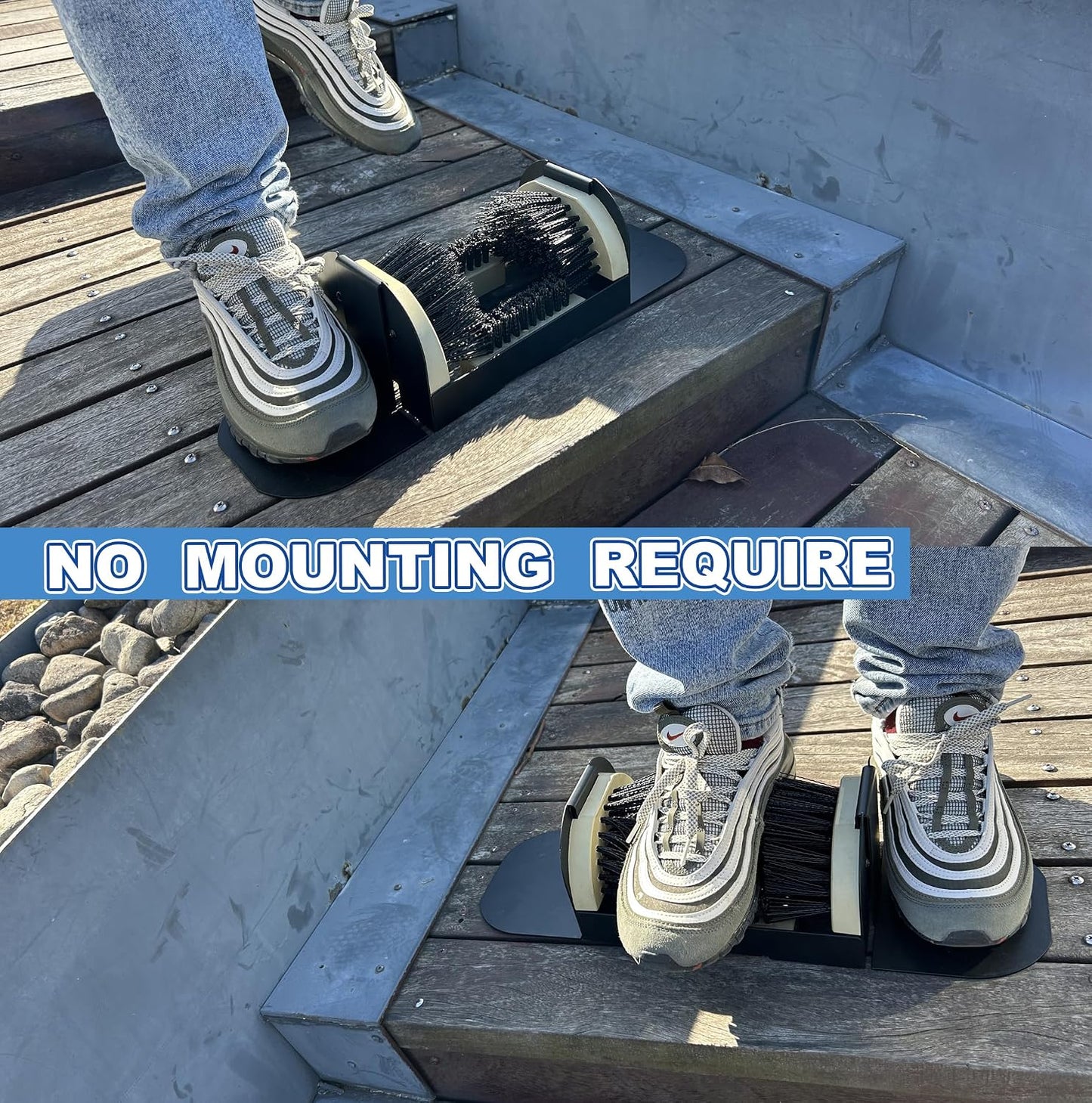 Boot Scrubber - Outdoor Heavy Duty Boot Scraper Brush & Shoe Mud Cleaner