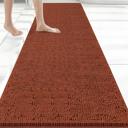 Bcoimo Bathroom Rugs 24x17, Bath Mats for Bathroom Non Slip with Rubber Backing,High Absorbent Microfiber Bath Rugs Quick Drying, Machine Washable, Durable Decor