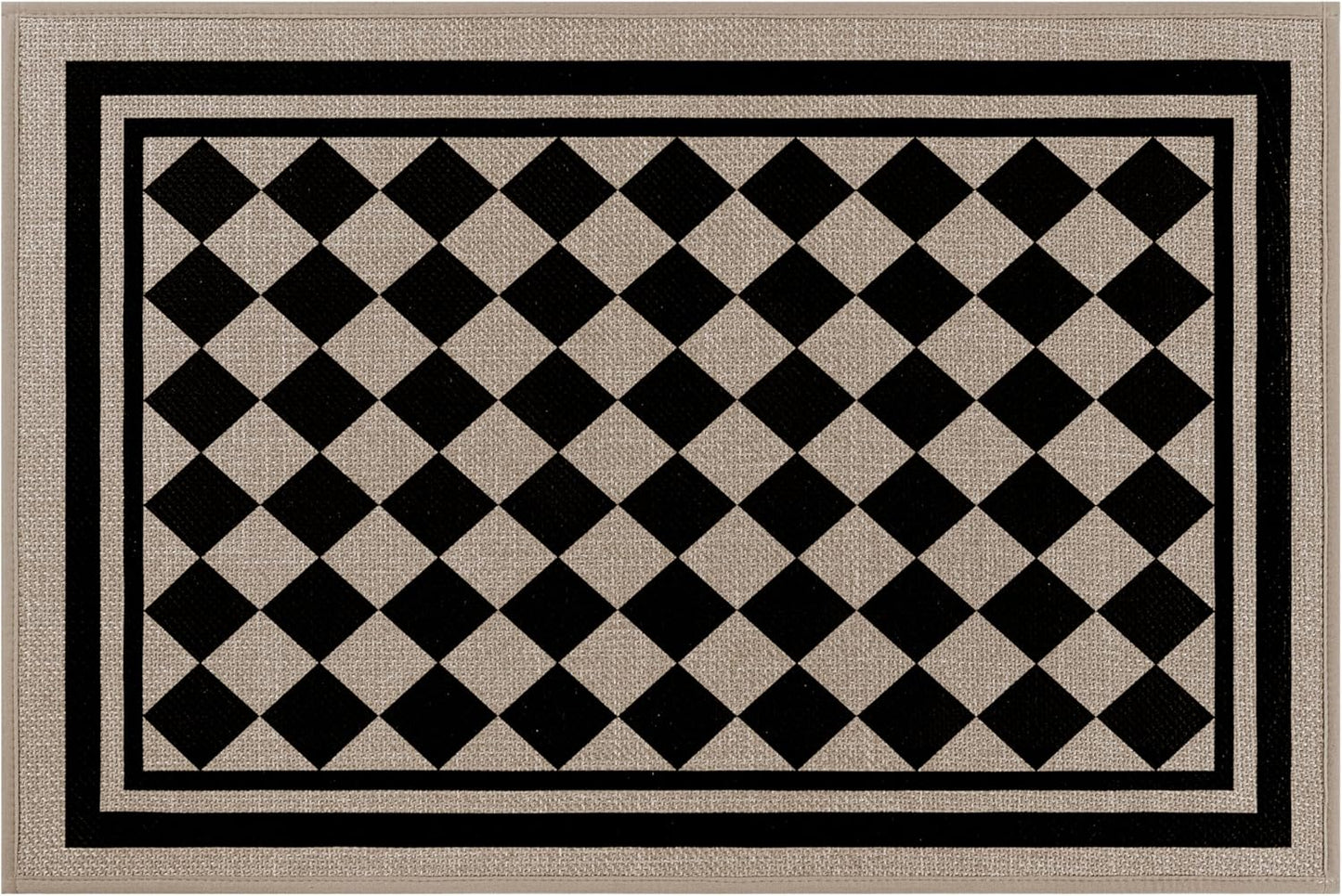 Vaukki Indoor Door Mat 17"x30", Ultra Thin Doormat Indoor Entrance, Non Slip Rubber Backed Inside Welcome Mat for Front Door, Low-Profile Washable Dirt Trapper Entry Floor Mat for Entryway, Sweet Home