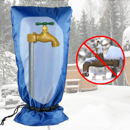 XXL Outdoor Faucet Covers for Winter, 3M Thinsulate Insulation Faucet Freeze Protector, 25”H x 13”W for Garden Lawn Faucets & Yard Hydrant, Waterproof Insulated Spigot Cover Faucet Sock – Black