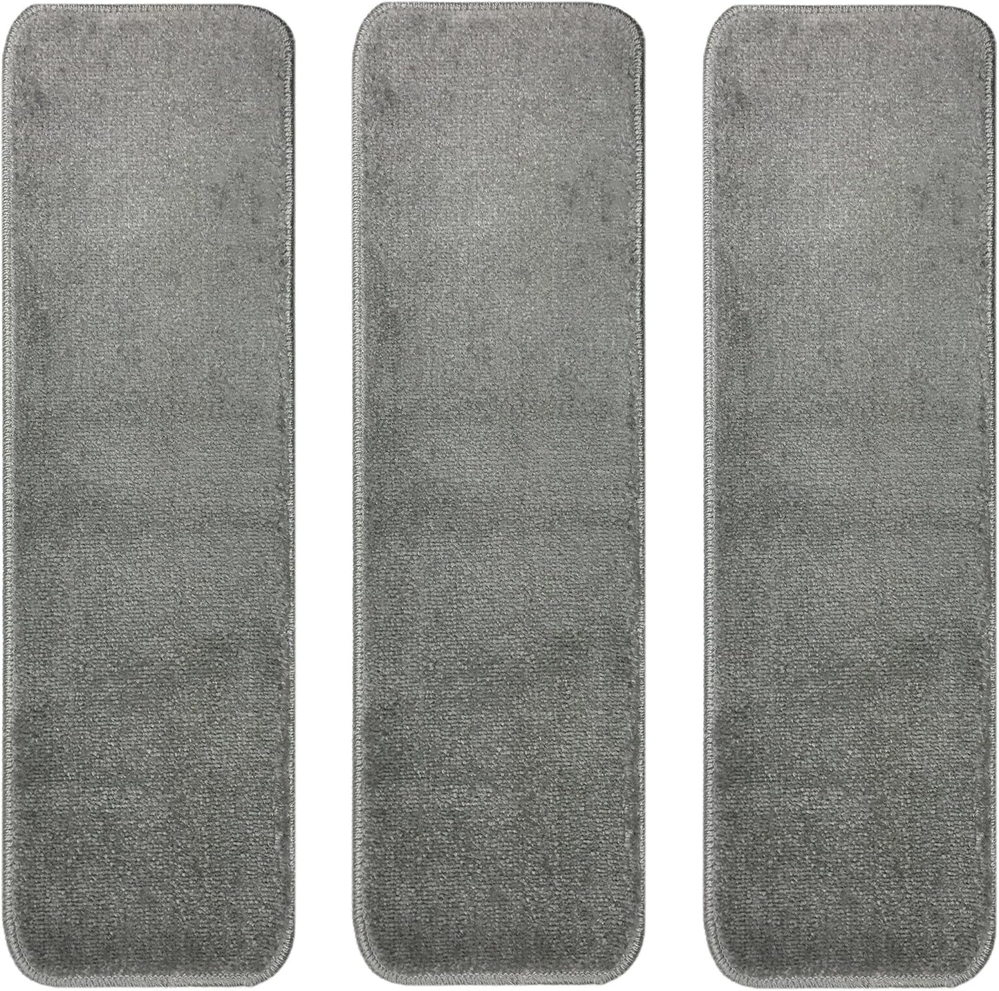 Comfy Collection Stair Tread Treads Indoor Skid Slip Resistant Carpet Stair Tread Treads Machine Washable 8 ½ inch x 30 inch (1 Piece, Beige)
