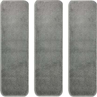 Comfy Collection Stair Tread Treads Indoor Skid Slip Resistant Carpet Stair Tread Treads Machine Washable 8 ½ inch x 30 inch (1 Piece, Beige)