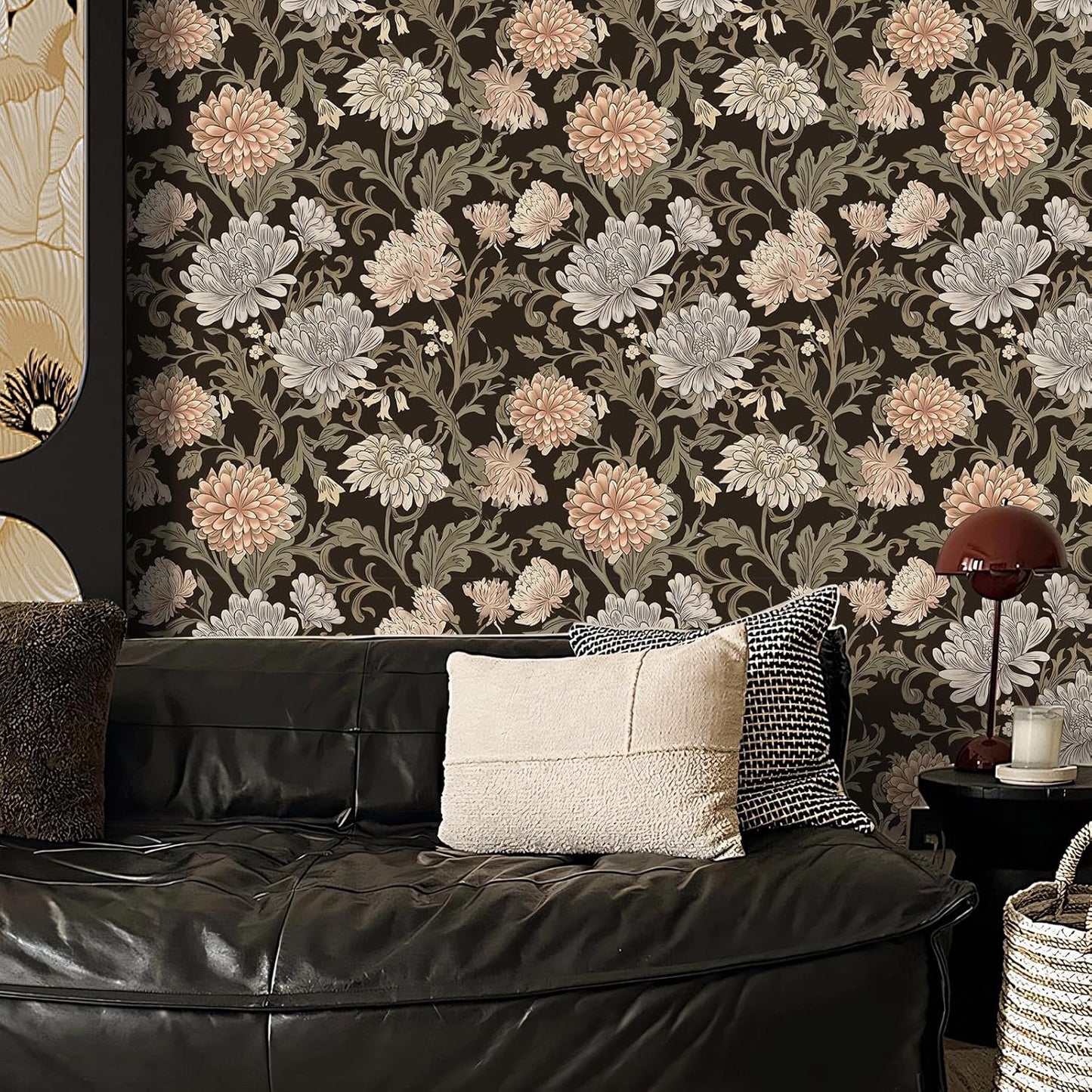 Removable Peel and Stick Wallpaper Boho 17.5 x 118 in Floral for Bedroom Bathroom Easy Peel Off Stick on Wallpaper Contact Paper Renter Friendly Wall Paper