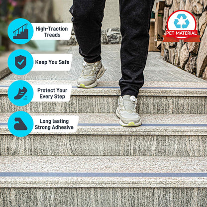 Lifegrip Anti Slip Tape, 4 Inch x 15 Foot Non-Slip Traction Grip Tape for Stairs, Waterproof Stair Treads Grip Non Slip, Non Skid Tape for Steps, Outdoor Black Grip Tape (4" X 15')