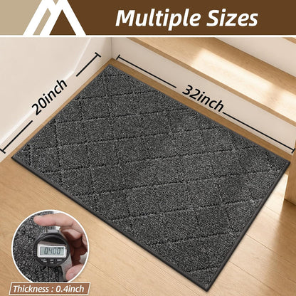 COSY HOMEER Edging Stair Treads Non-Slip Carpet Mat 28inX9in Indoor Stair Runners for Wooden Steps, Edging Stair Rugs for Kids and Dogs, 100% Polyester TPE Backing(4pc, Beige)