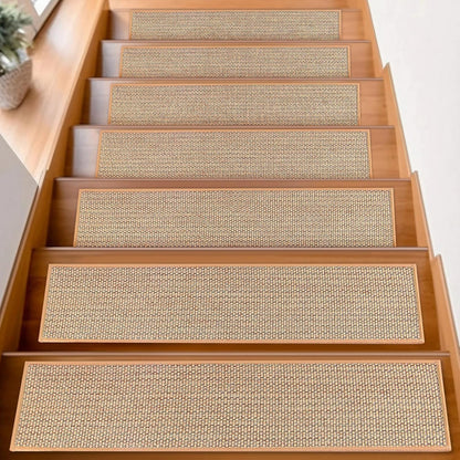 15Pcs Stair Treads for Wooden Steps With Self Adhesive, 8"x30" Non Slip Stair Runners-Peel & Stick Indoor Stair Carpet Runner, Resistant Runner for Kids, Elders and Pets, Black