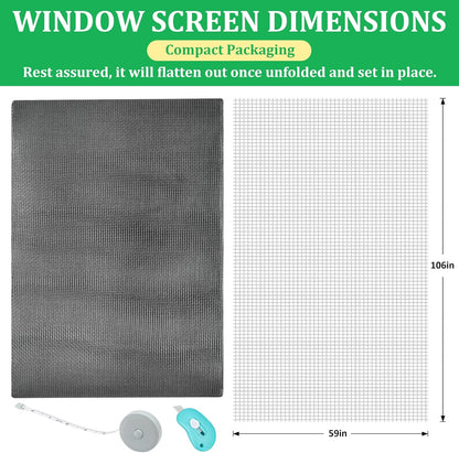 Magnetic Screen Door - Self Sealing, Heavy Duty, Hands Free Mesh Partition Keeps Bugs Out Let Breeze in- Pet and Kid Friendly - Keep Open Feature (Black, Fit Door Size 38 x 82 Inch)