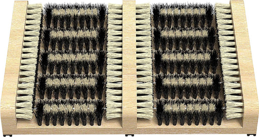 SCRUBIT Boot Scrubber Shoe Brush – Outdoor Boot Brush for Snow & Ice, All Weather Shoes & Boots Cleaner, Removes Snow, Sand and Mud – 14.2 x 10 in. Boot Scraper Door Mat