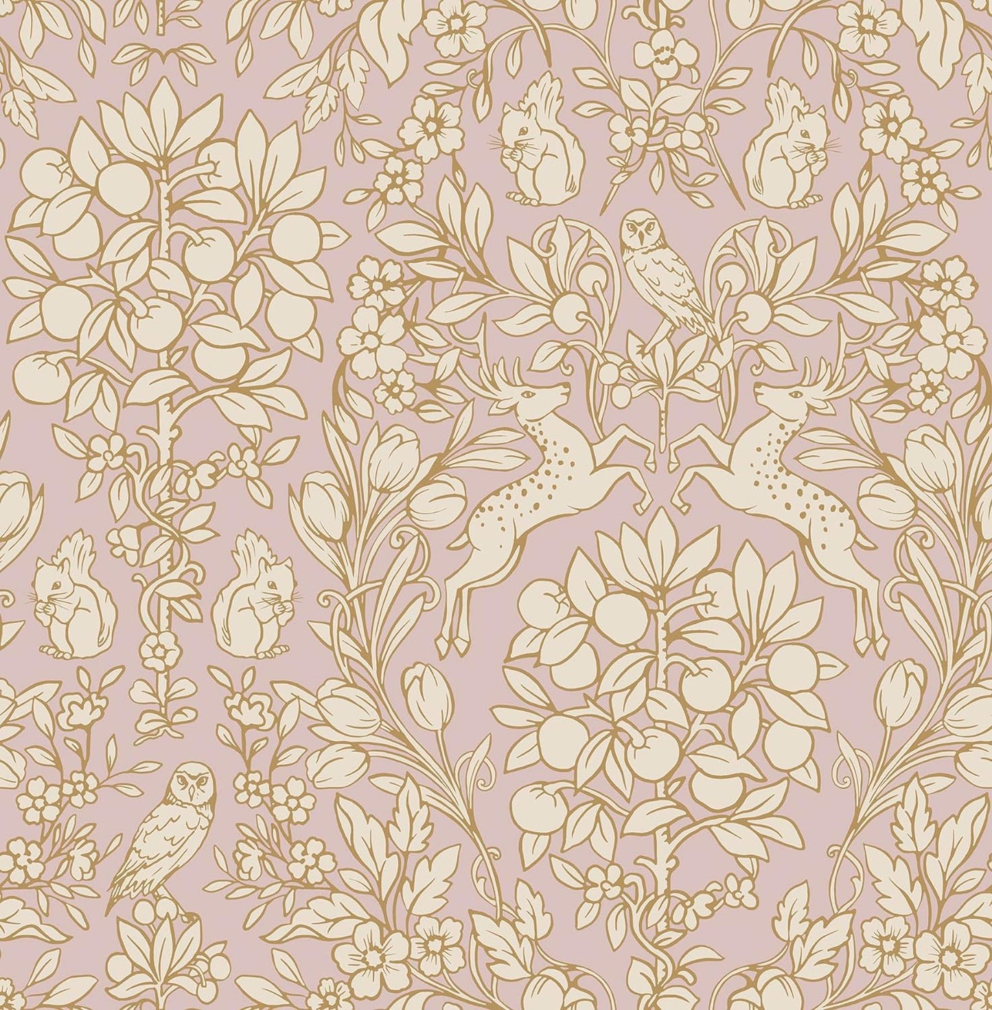 NuWallpaper by WallPops Taupe Enchanted Peel and Stick Wallpaper, Removable Wallpaper, 20.5 in x 18 ft