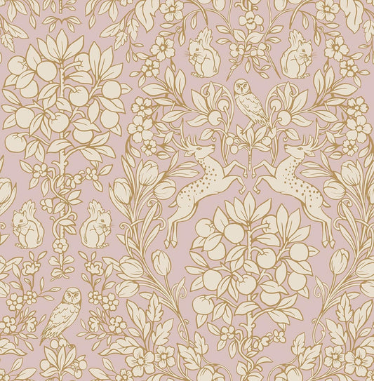 NuWallpaper by WallPops Taupe Enchanted Peel and Stick Wallpaper, Removable Wallpaper, 20.5 in x 18 ft