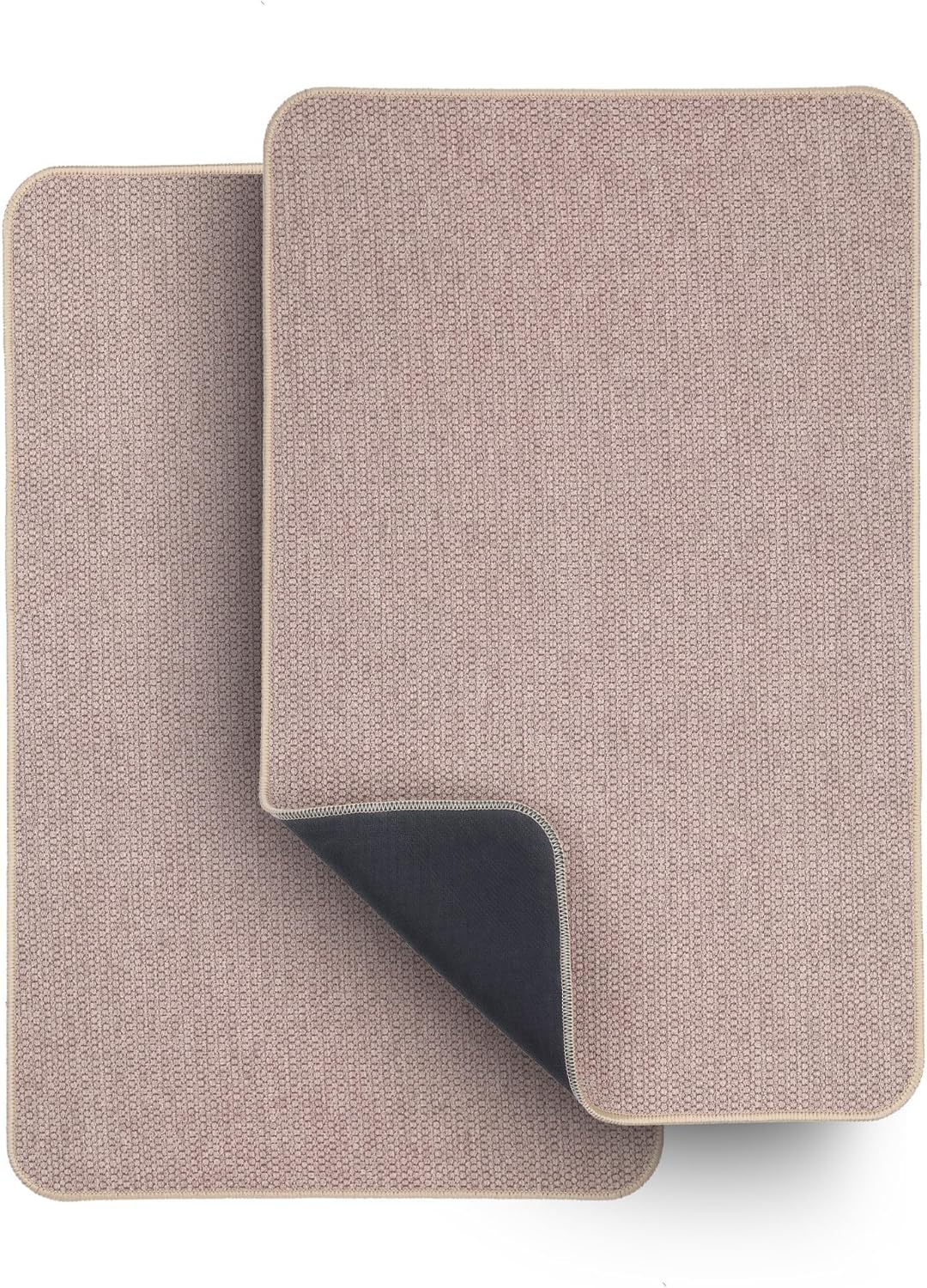 Bath Mat,Ultra Thin Bathroom Rugs,Rubber Bath Mats for Bathroom,No Slip Bath Rugs,Quick Dry,Machine Washable,Low Pile,Absorbent,Shower Outside,Sink,Home Decor Accessories.Grey,1'5"x2'3"(17x27Inch)