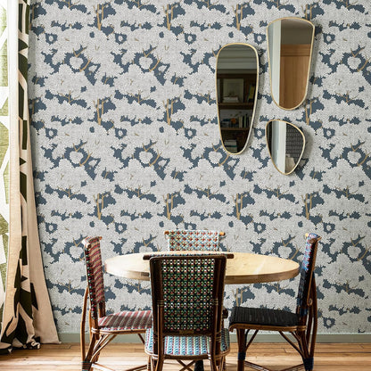JiffDiff Tree Wallpaper Peel and Stick Jungle Wall Paper Forest Mural Stick on Wallpaper Modern Waterproof Self Adhesive Contact Paper (17.3" x 120" Cream)