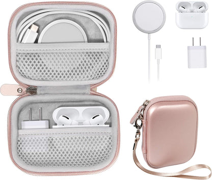 All-in-One Case for iPhone MagSafe Charger & Battery Pack, Storage for Accessories/Power Adapter/Charge Cable/Docks, Compatible with AirPods 4/ Pro 3/2/ 1