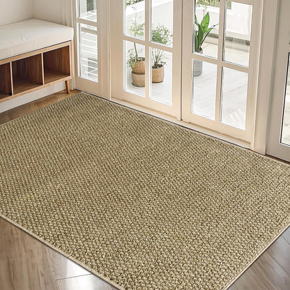 Indoor Door mat 17“ x 30”, Dirt Trapper Door Mat, Non-Slip Washable Entrance Mat, Dirt Resistant and Absorbent Welcome Mat,Low-Profile Doormat for Entryways, Front Doors, and Indoor Entrances, White