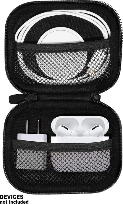 All-in-One Case for iPhone MagSafe Charger & Battery Pack, Storage for Accessories/Power Adapter/Charge Cable/Docks, Compatible with AirPods 4/ Pro 3/2/ 1