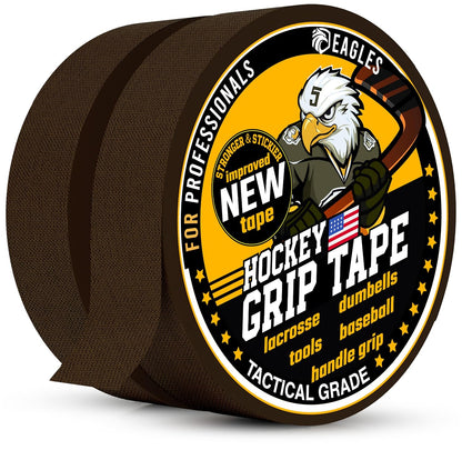 EAGLES Hockey Tape Multipurpose Cloth Tape Roll for Lacrosse Baseball & Softball Bats, Rackets, Pullup Bars, Gardening Tools, Sports Gift Perfect for Wrist, Ankle, Foot, Knee and Hand Taping (Clear)