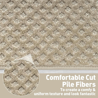 PURE ERA Carpet Stair Treads Tape Free Non Slip Indoor Stair Carpet Stair Protectors Pet-Friendly Non-Slip Skid Resistant Washable Reusable 8" x 30"(2 Pieces,Black)