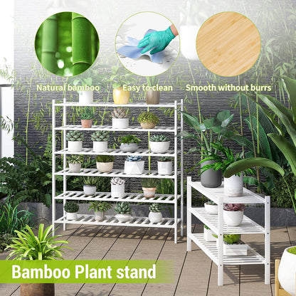 BMOSU 2-Tier Bamboo Small Shoe Rack Premium Stackable Shoe Shelf Storage Organizer for Hallway Closet Living Room Entryway Organizer (Black Bamboo)