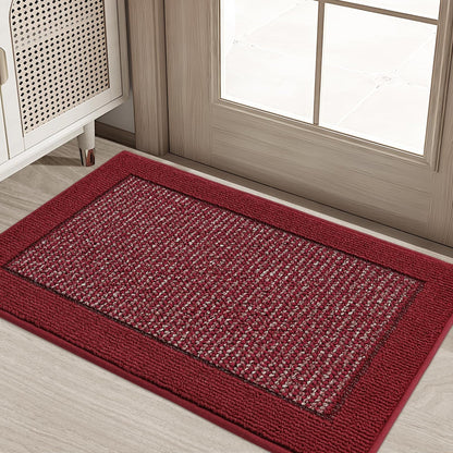 BEQHAUSE Indoor Door Mat 20" x 32", Dirt Trapper Door Mats Non-Slip Entryway Rugs Washable, Resist Dirt Absorbent Welcome Mat, Low Profile Floor Mats for Front Back Door and Entryway, Taupe