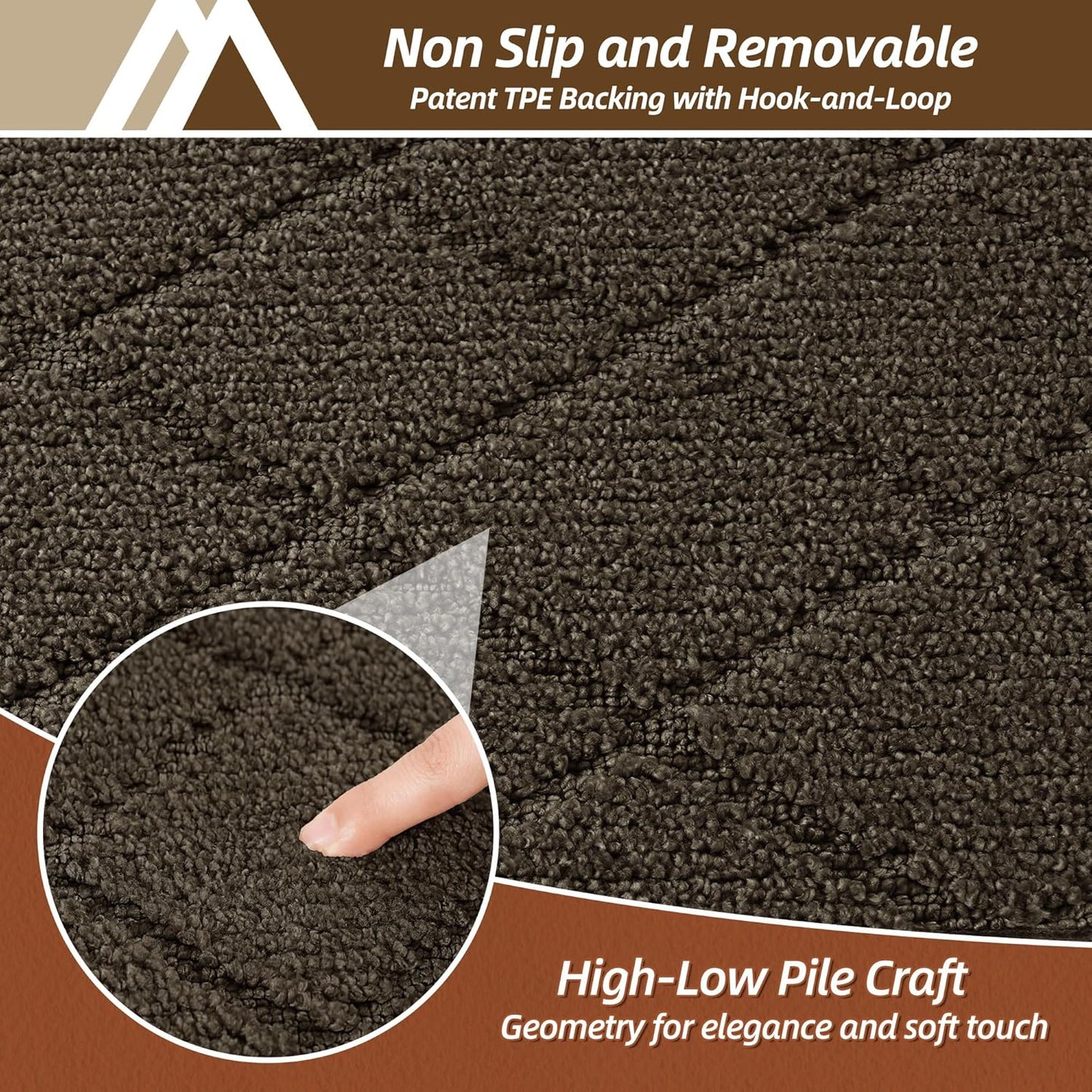 Self Adhesive Bullnose Carpet Stair Treads Non Slip,Grey,11"x30",3 Pack | Pet Friendly, Peel and Stick Stair Treads for Wooden Steps, Washable Stair Runner for Kids Elders, Edge Protection
