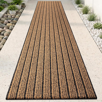 Outdoor Front Door Mat 32" x 48", Dirt Trapping Outside Entrance Rug, Non Slip Shoe Scraper, Heavy Duty Commercial Rug for Patio, Garage, Traffic Area, Office, Roll Packing