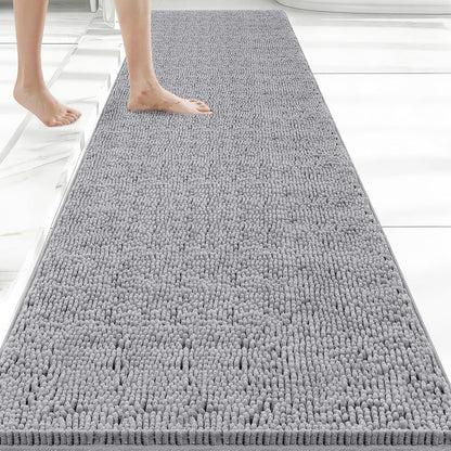 Bcoimo Bathroom Rugs 24x17, Bath Mats for Bathroom Non Slip with Rubber Backing,High Absorbent Microfiber Bath Rugs Quick Drying, Machine Washable, Durable Decor