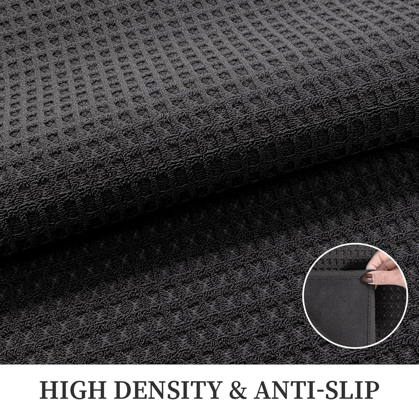 YIHOUSE Indoor Door Mat 24" x 36", Non-Slip Washable Entryway Mat, Dirt Trapper Absorbent Entrance Mat, Low Profile Floor Mat for Front/Back Door, Entryway, Khaki