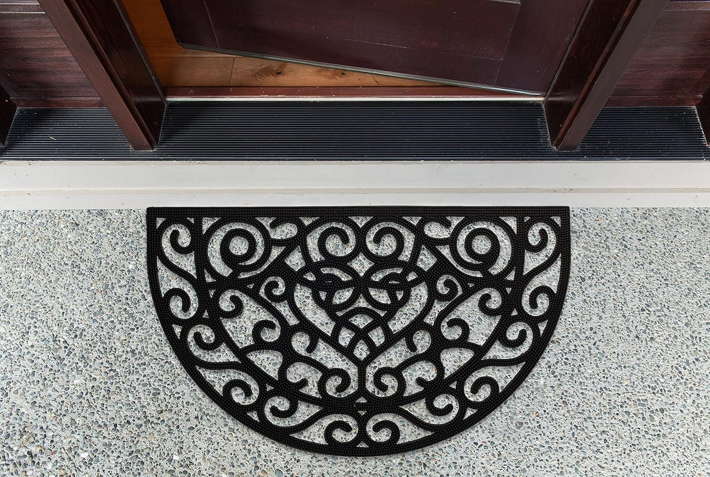 DII Rubber Doormats Collection All Weather, 18x30, Lattice