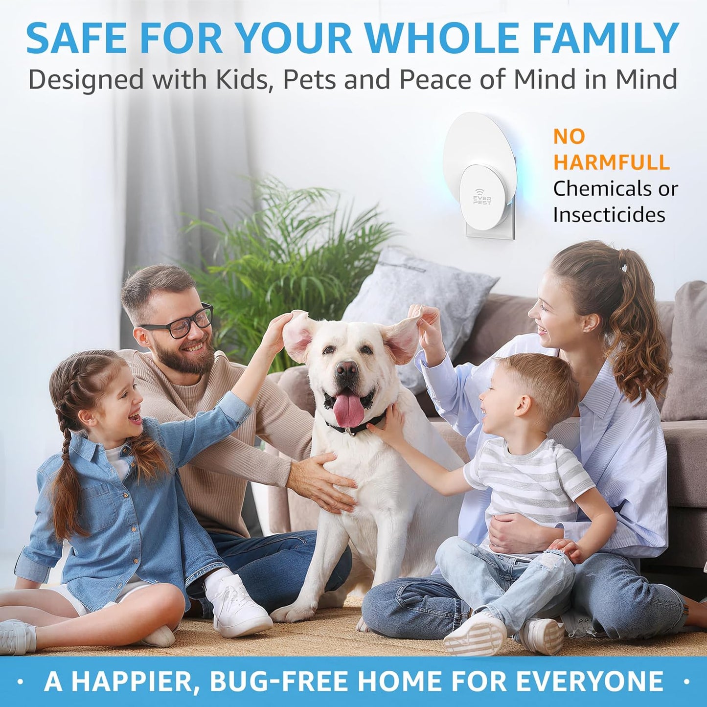 Indoor Electric Fly Trap (2-Pack) – Plug-in Insect Catcher with 4 Glue Cards for Fruit Flies, Gnats, Moths & Mosquitoes – Safe Pest Control for Home Use