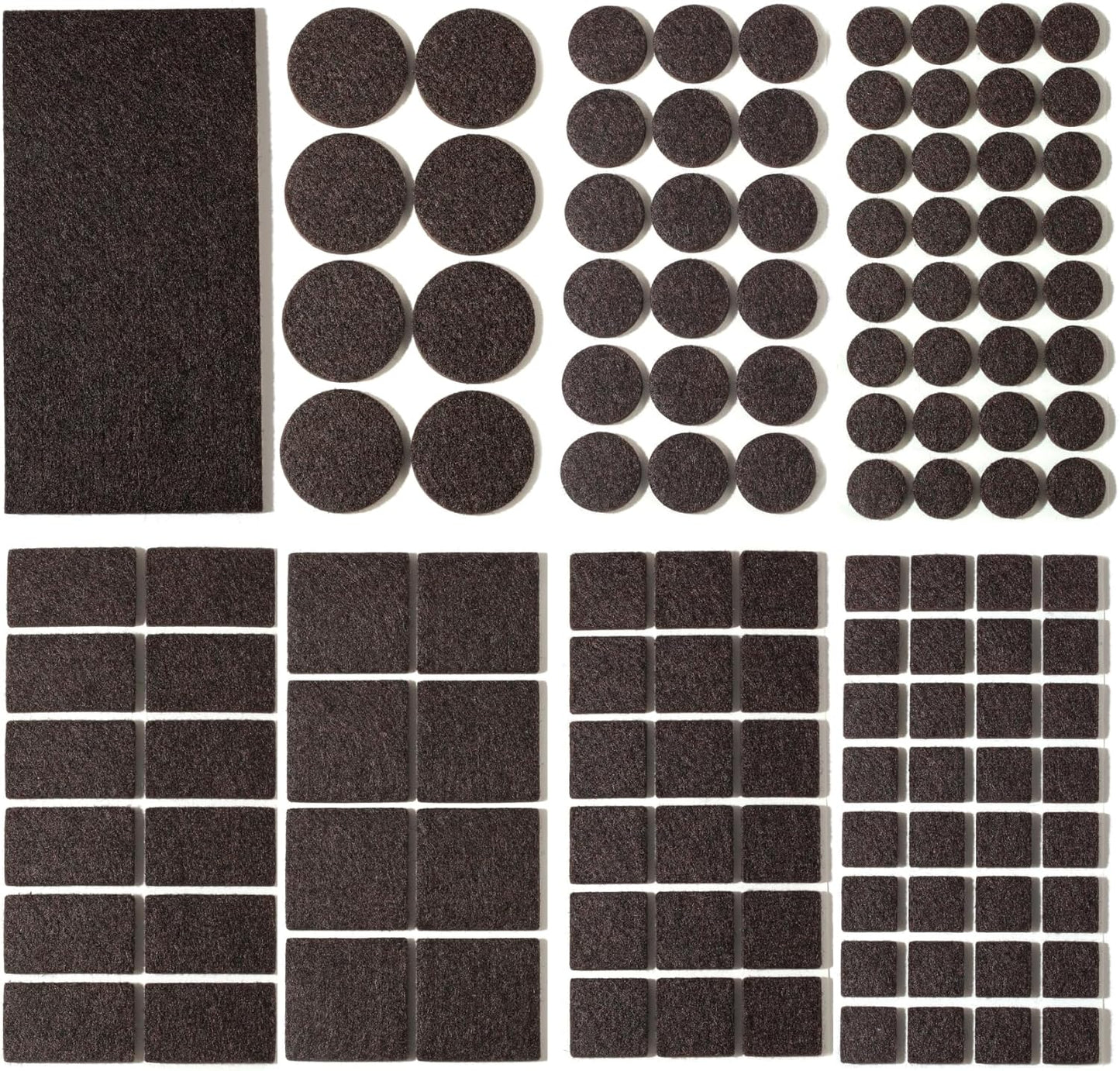 Furnigear Felt Furniture Pads for Hardwood Floors - Self Adhesive Chair Felt Pads, Floor Protector for Furniture Feet, Furniture Sliders Moving Your Furniture Smoothly - Anti Scratch 96 Pcs 3/4" Round