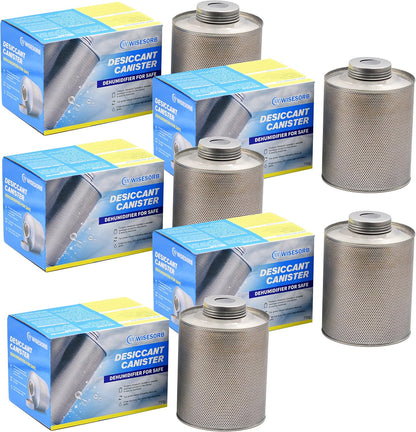 Wisesorb 800 Gram Gun Safe Dehumidifier, 2 Pack of 1.77 LBS Rechargeable Dehumidifier Blue to Pink Silica Gel Desiccant Moisture Absorbers, Dehumidifiers for Room, Bedroom, Safe, Closet, Bathroom, Car