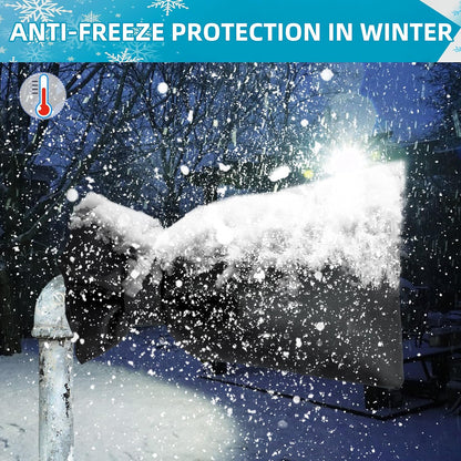 Outdoor Faucet Covers for Winter,2 Pack Faucet Cover Freeze Protection,Insulated Anti-Freeze Waterproof Material,Reusable Faucet Cover Socks for Various Faucet Spigot,Pipe,Garden Hose Bib