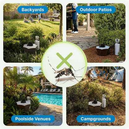 Biogents Mosquitaire Outdoor Mosquito Trap with CO₂ Booster & Sweetscent Lure | Eco-Friendly, Pesticide-Free, Pet-Safe Repellent Alternative | Electric Catcher for Comprehensive Mosquito Control