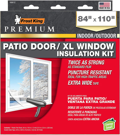 Frost King V83/3 Heavy Duty Shrink Window Kit for Standard Size Windows with 3 Sheets (3 Pack), 42" x 62"