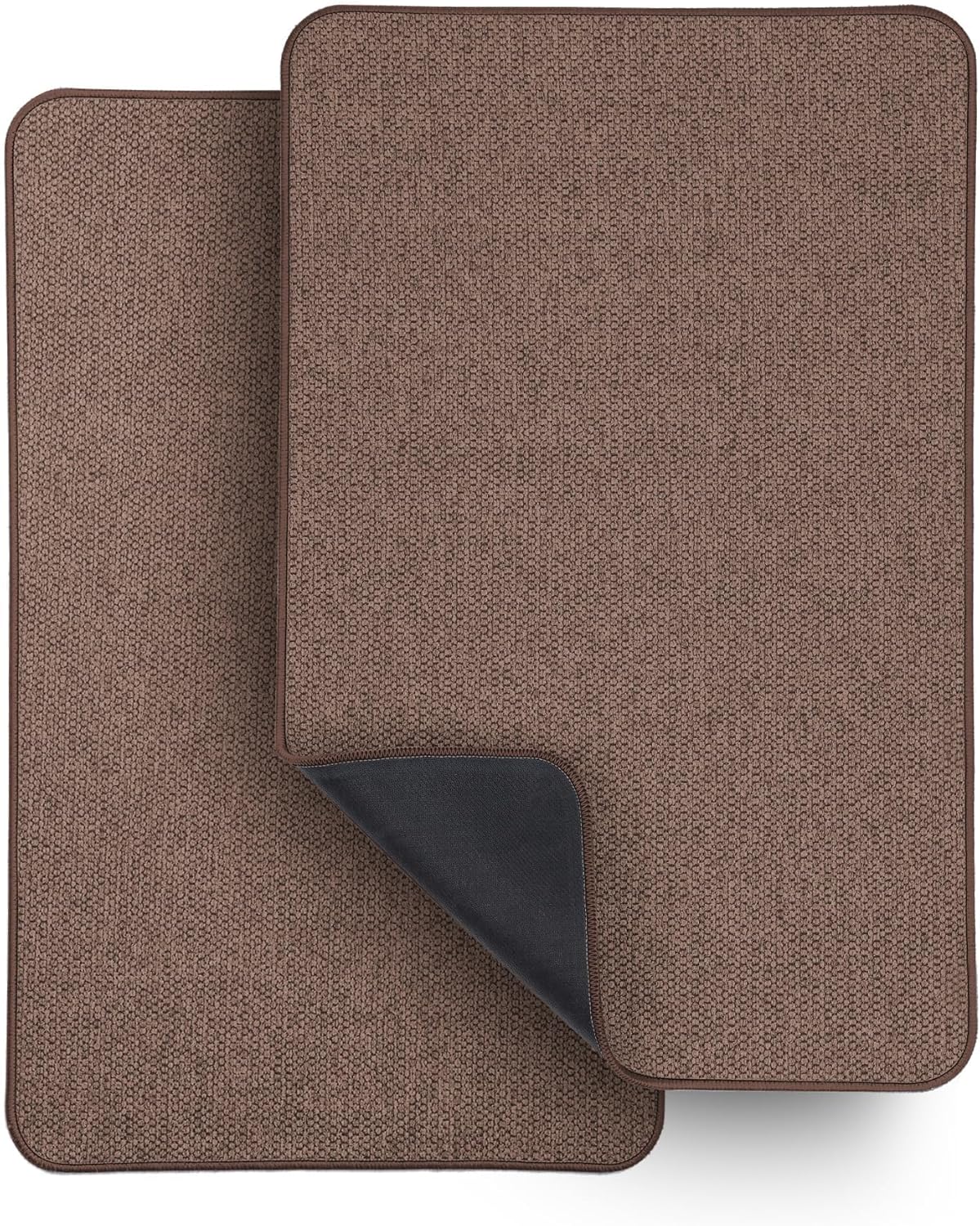 Bath Mat,Ultra Thin Bathroom Rugs,Rubber Bath Mats for Bathroom,No Slip Bath Rugs,Quick Dry,Machine Washable,Low Pile,Absorbent,Shower Outside,Sink,Home Decor Accessories.Grey,1'5"x2'3"(17x27Inch)