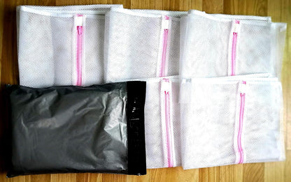 Pack of 5 Mesh Laundry Washing Bags-5 Large for Laundry,Blouse, Hosiery, Stocking, Underwear, Bra and Lingerie, Travel Laundry Bag FBA