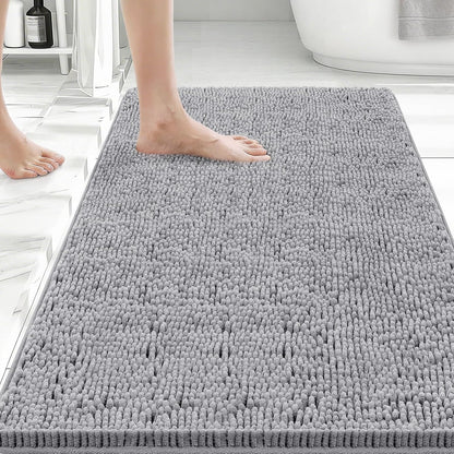Bcoimo Bathroom Rugs 24x17, Bath Mats for Bathroom Non Slip with Rubber Backing,High Absorbent Microfiber Bath Rugs Quick Drying, Machine Washable, Durable Decor